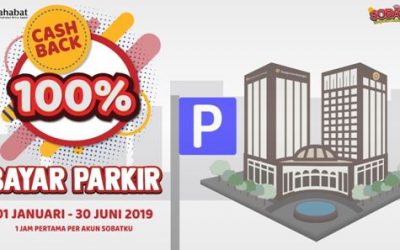 Bayar Parkir, Cashback 100%!