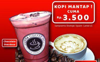 Ngopi Mantap! Rp 3500 di Cuppa Coffee