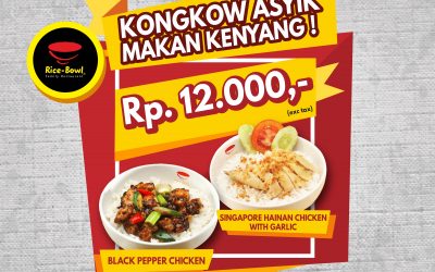 Makan KENYANG, Sebelum Pulang di Rice Bowl